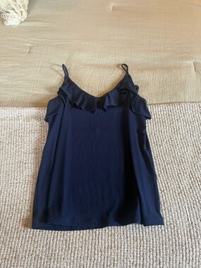 Old Navy Women's Navy Ruffle V-Neck Cami Top size women’s small